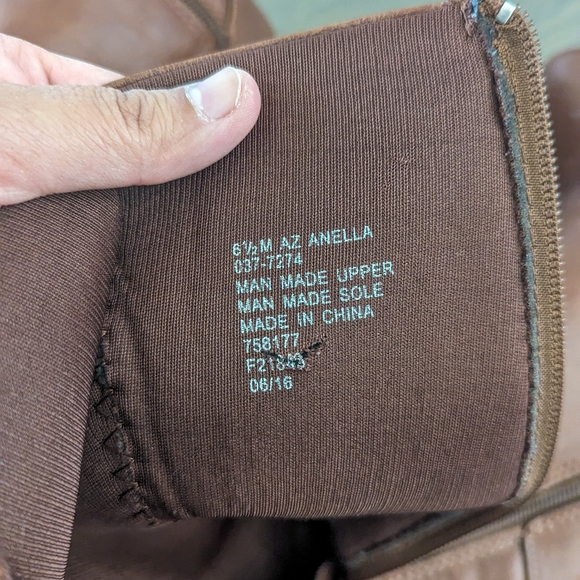 Rampage Women's Tall Boots Wedge Heels, Size 6.5, Brown - Picture 7 of 7